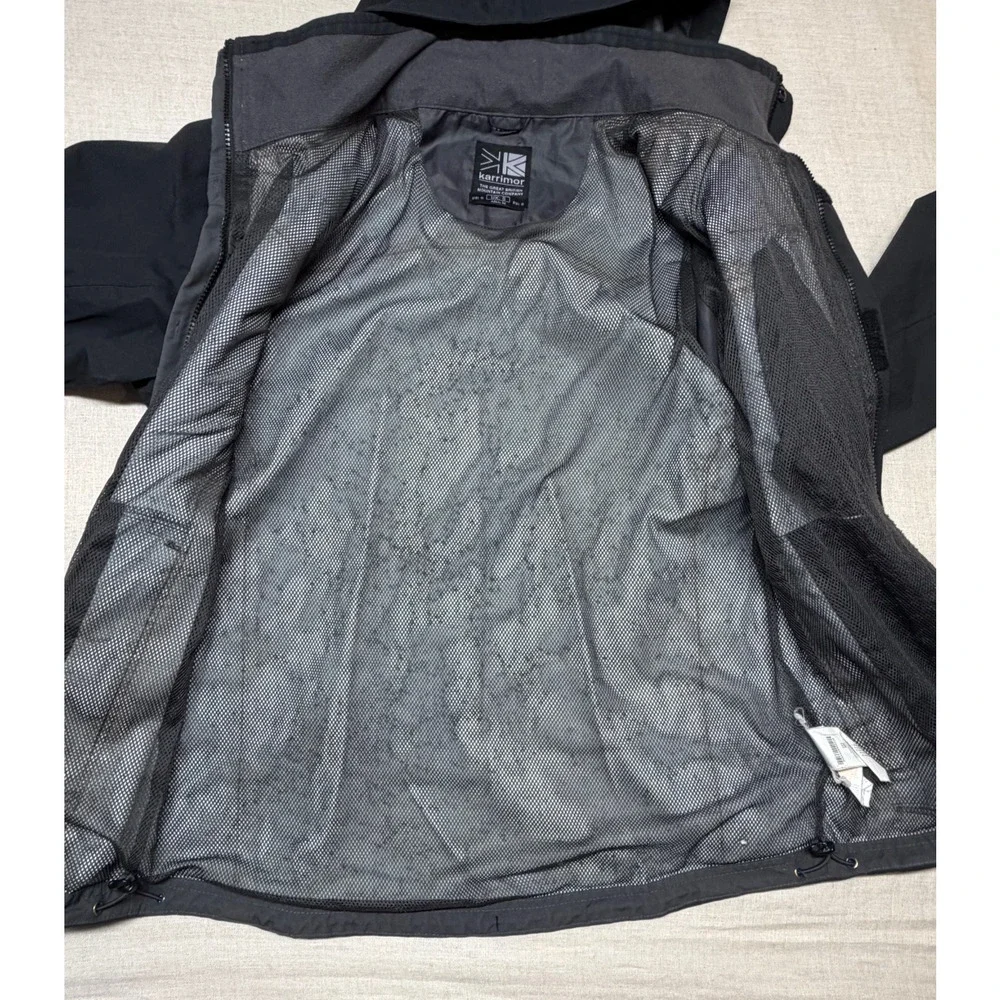 Karrimor WeatherTite Waterproof Jacket Men’s Small Black Hooded Outdoor‎ Coat